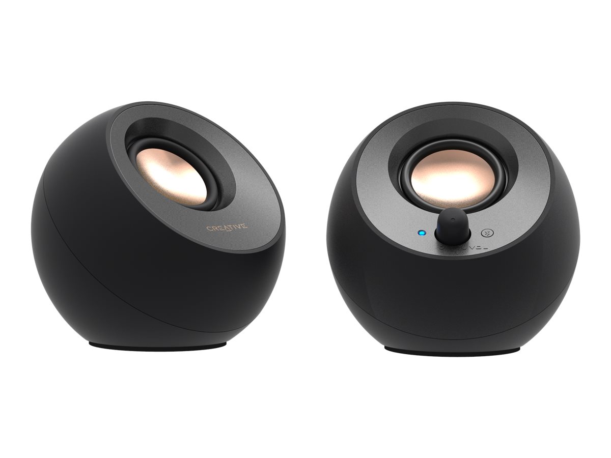 Creative Labs Creative Pebble V3 - Lautsprecher - für PC - 2.0-Kanal - kabellos - Bluetooth - USB - 8 Watt (Gesamt)