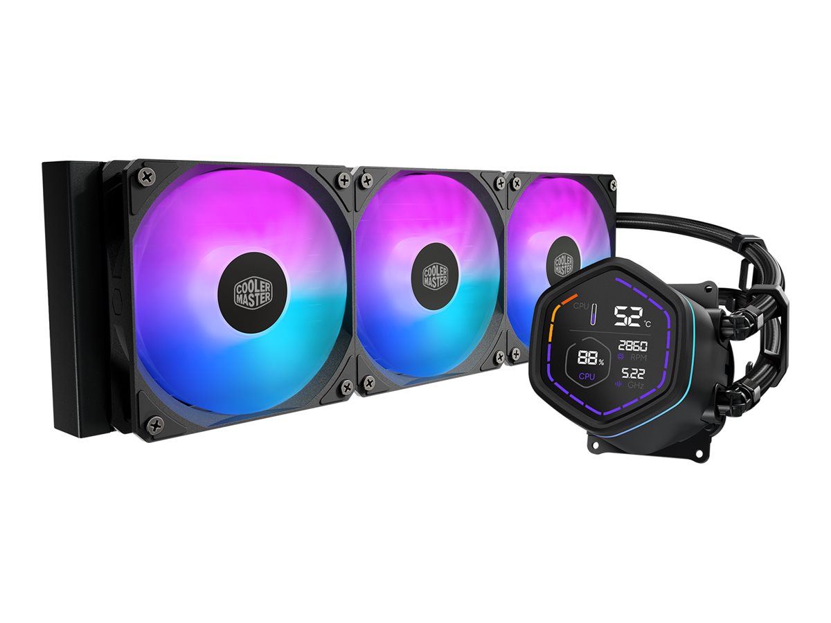 Cooler Master MasterLiquid Core Nex 360 ARGB - Prozessor-Flüssigkeitskühlsystem - Kühlergröße 360 mm - (für LGA1851, LGA1700, LGA1200, LGA1151, LGA1150, LGA1155, LGA1156, AM4, AM5)