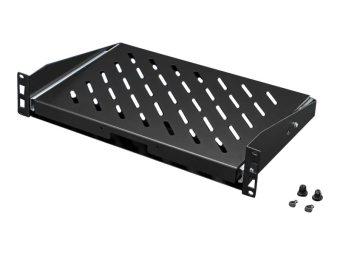 Rittal Geräteboden ausziehb. 19" 25kg 350 mm RAL9005 - Rack-Zubehör