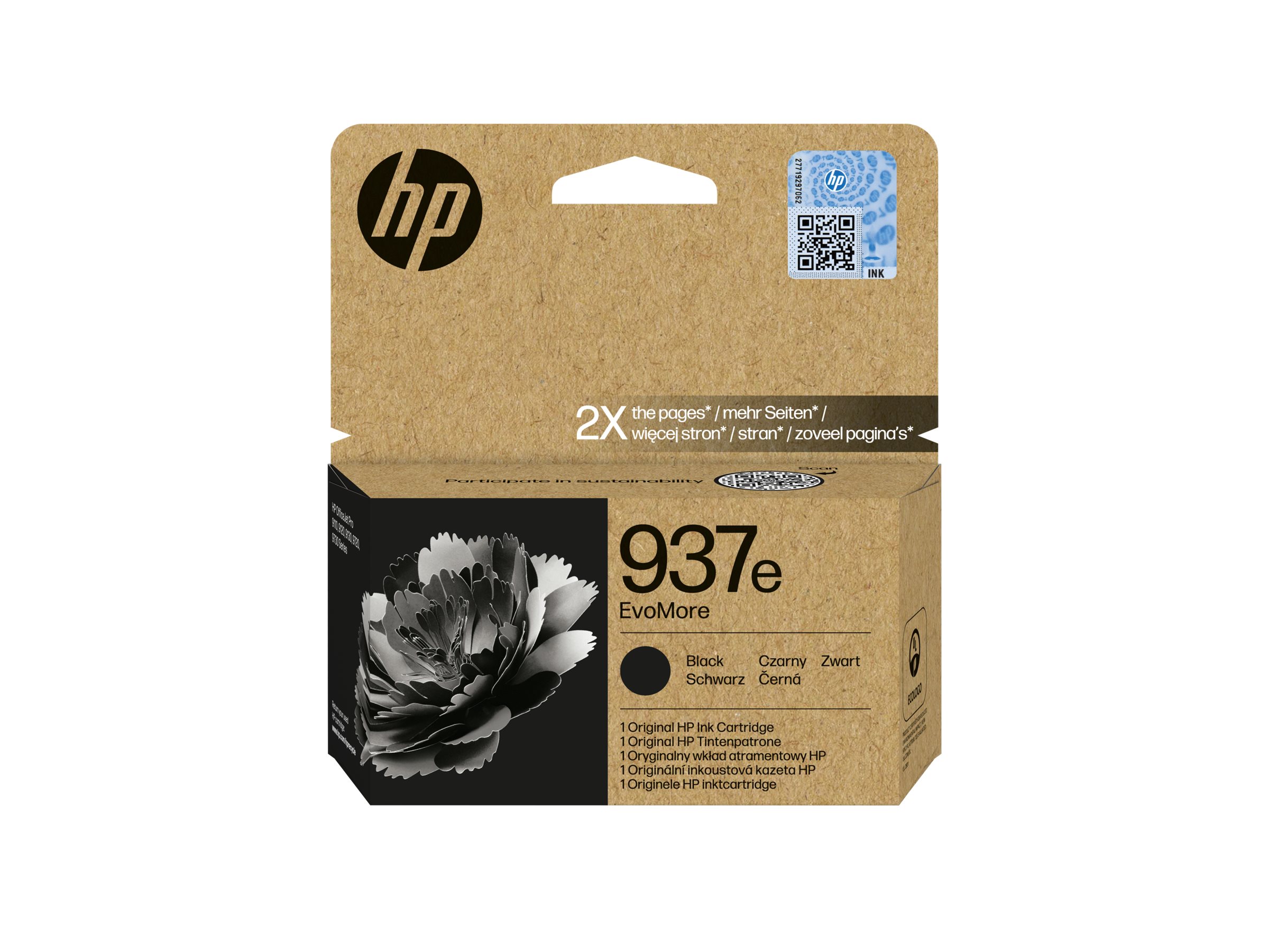 HP 937e EvoMore - Schwarz - original - Tintenpatrone