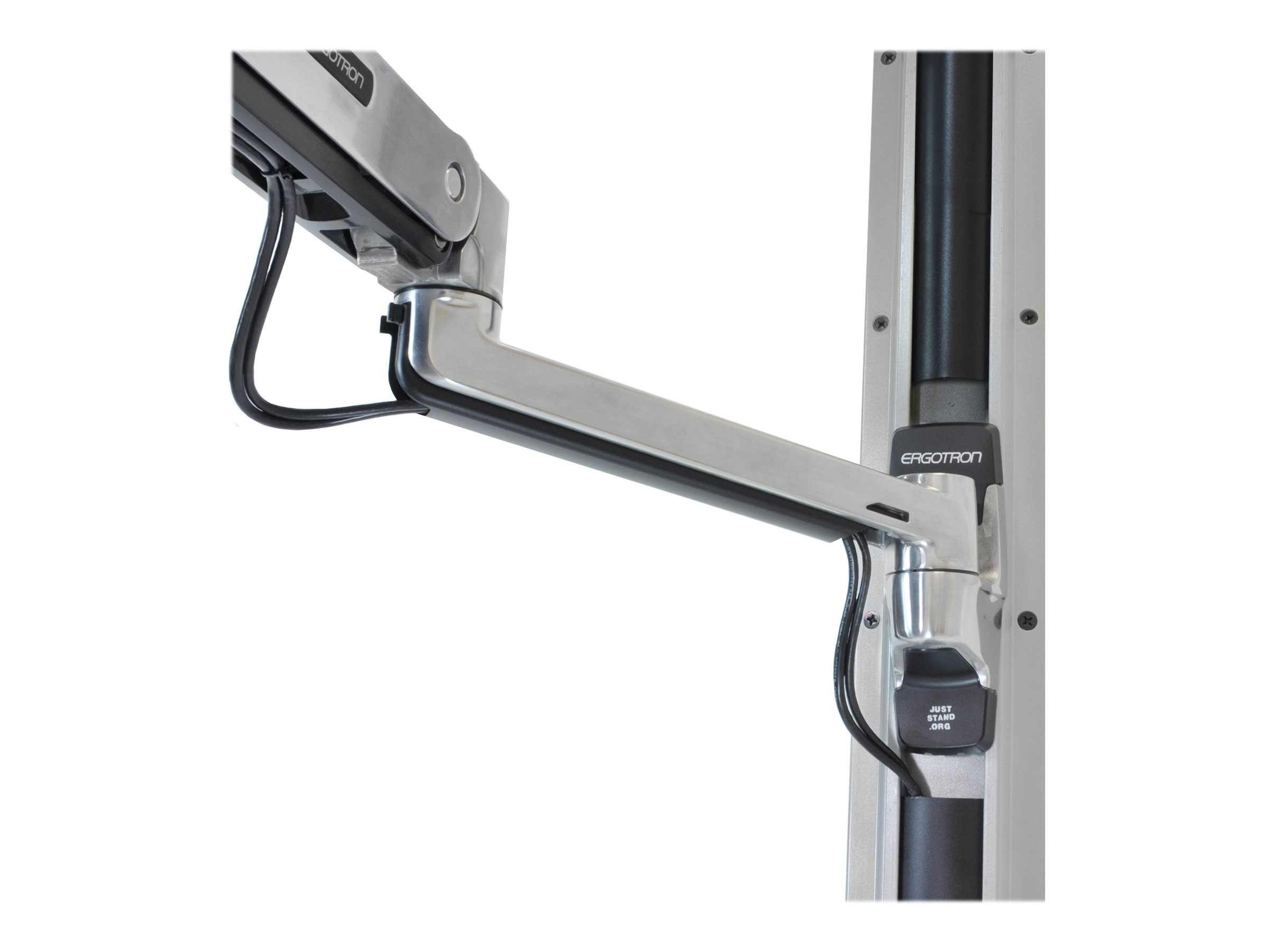Ergotron LX Wall Mount System with Small CPU Holder - Systemeinheit-Monitor-Tastatur-Montagekit - Sitz-Steh - geeignet für Wandmontage - bis zu 106,7 cm (bis zu 42 Zoll)