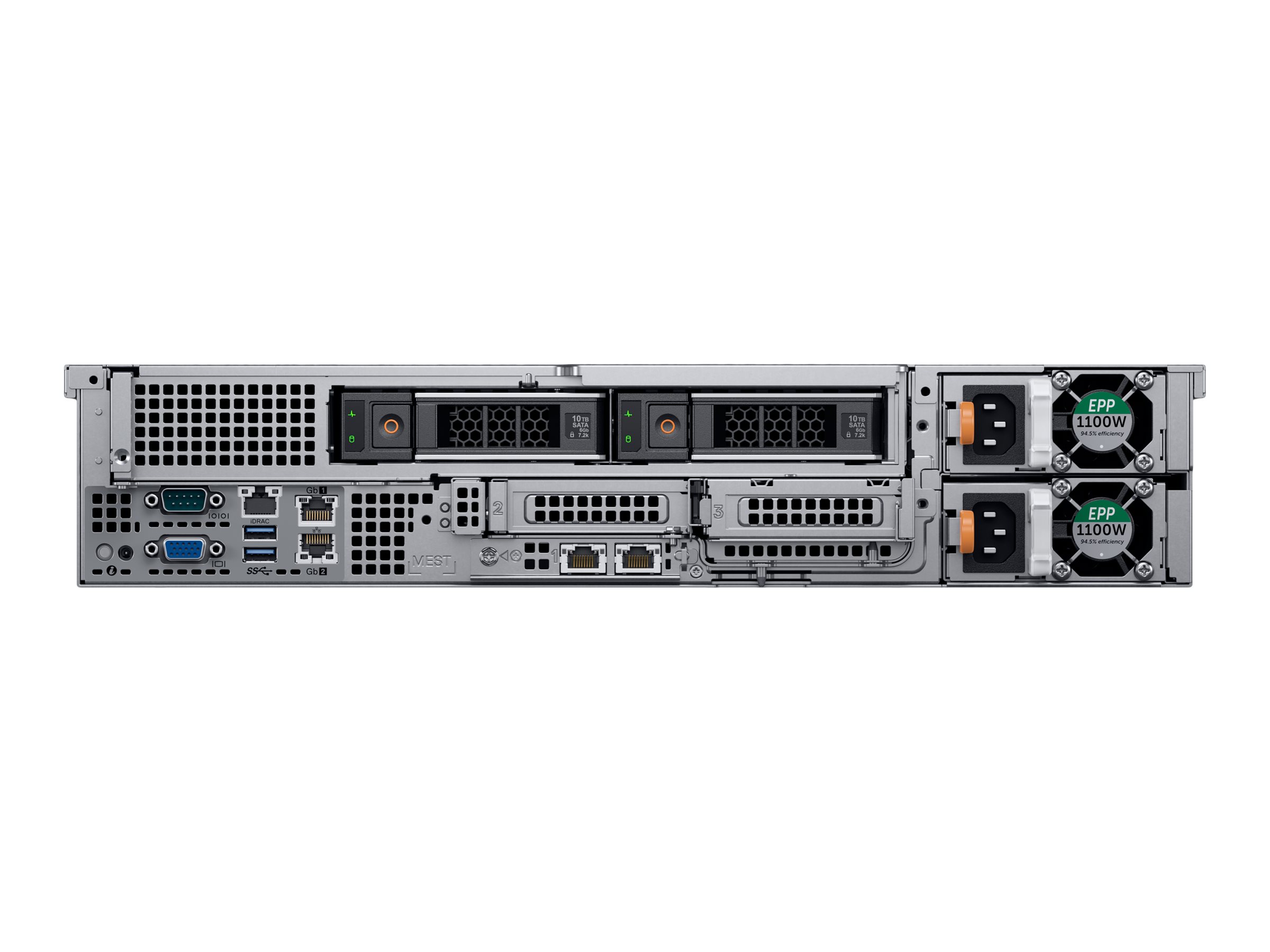 Dell PowerEdge R7515 - Server - Rack-Montage - 2U - 1-Weg - 1 x EPYC 7313P  3 GHz - RAM 32 GB - SAS - Hot-Swap 8.9 cm (3.5")