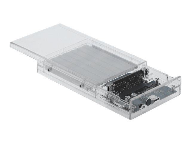 Delock External Dual Enclosure for 2 x 2.5 SATA HDD  SSD with USB Type-C - Speichergehäuse - 2.5 (6.4 cm)