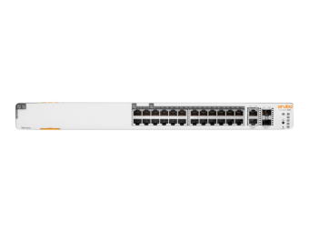 HPE Networking Instant On 1960 24G 20p Class4 4p Class6 PoE 2XGT 2SFP+ 370W Switch - Switch - L3 Lite - managed - 24 x 101001000 + 2 x 10 Gigabit SFP+ + 2 x 100100010GBase-T - an Rack montierbar - PoE (370 W)