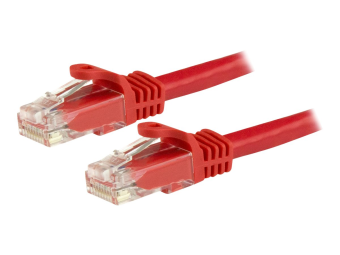 StarTech.com 15m Cat6 Snagless Gigabit UTP Netzwerkkabel - Cat 6 RJ45 Netzwerkkabel mit Knickschutz - Rot - Patch-Kabel - RJ-45 (M)