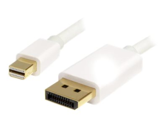 StarTech.com 1m Mini DisplayPort 1.2 auf DisplayPort Adapterkabel - mDP zu DP 4k x 2k Kabel - StSt - Weiß - DisplayPort-Kabel - Mini DisplayPort (M)