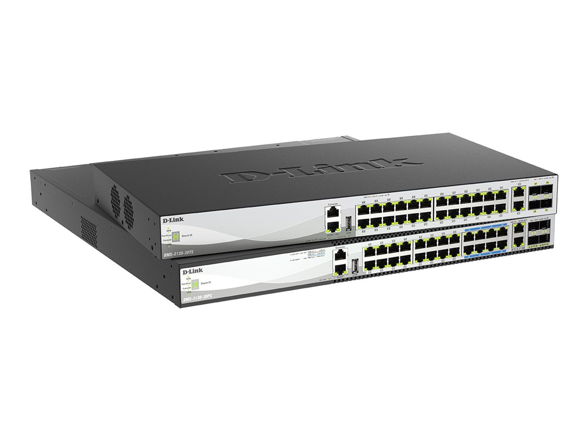 D-Link DMS-3130-30PS - Switch - Multi-Gigabit - L3 - managed - 16 x 10010002.5G (PoE+)