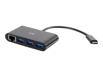 C2G USB C Hub with Ethernet - 3-Port USB Hub