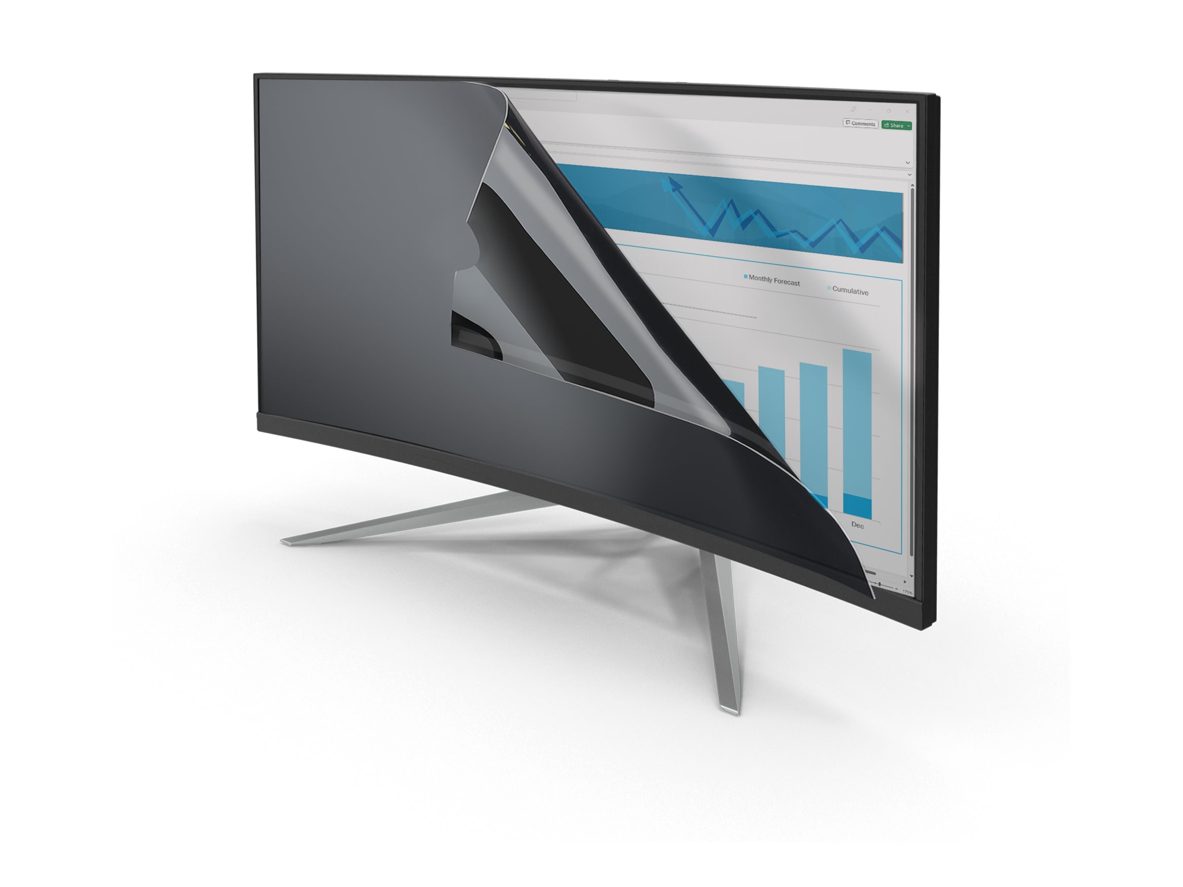 StarTech.com Blickschutzfolie für 34-Zoll-Ultrawide-Display - 219 Widescreen - Laptop Privacy Filter - Blaulicht reduzierende Schutzfolie - mattglänzend - +-30 Grad (PRIVSCNMON34W)