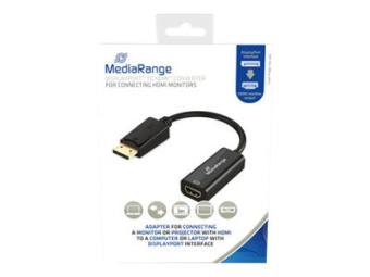 MEDIARANGE Videoadapter - DisplayPort männlich zu HDMI weiblich