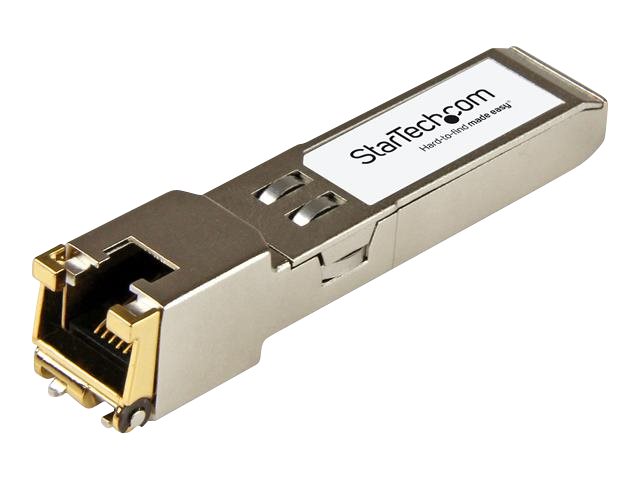 StarTech.com PLUS-T-ST Transceiver Modul (SFP+ Module, 100100010000Base-TX Palo Alto Networks kompatibel, Kupfer, RJ-45 Kupfer mit DDM)