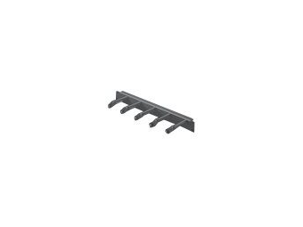 Rittal DK - Kabelführungsplatte für Schaltschrank - RAL 9005 - 1U - 48.3 cm (19")
