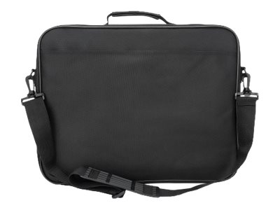 Manhattan Cambridge Laptop Bag 15.6", Clamshell Design, Black, LOW COST, Accessories Pocket, Document Compartment on Back, Shoulder Strap (removable)