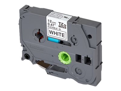 Brother TZe-FX231 - Klebstoff - Schwarz auf Weiß - Rolle (1,2 cm x 8 m)