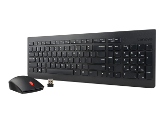 Lenovo Essential Wireless Combo - Tastatur-und-Maus-Set - kabellos - 2.4 GHz - Deutsch - für S510 ThinkCentre M700 M71X M810 M910 ThinkPad L470 T470 X1 Carbon (5th Gen)