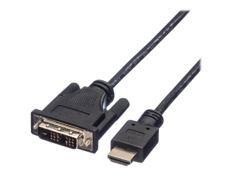 ROLINE Adapterkabel - DVI-D männlich zu HDMI männlich