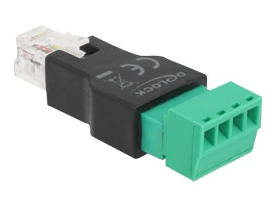 Delock Netzwerkadapter - RJ-11RJ-14 (M) zu 4-poliger Anschlussblock (W)
