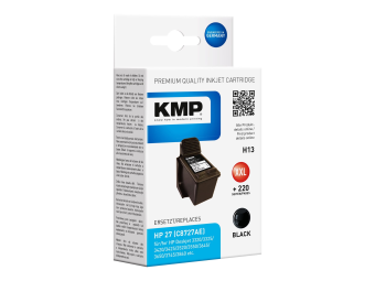 KMP H13 - 19 ml - Schwarz - kompatibel - Tintenpatrone (Alternative zu HP 27, HP C8727AE)