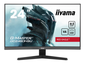 Iiyama G-MASTER Red Eagle GC2480HSU-B1 - LED-Monitor - Gaming - gebogen - 61 cm (24")