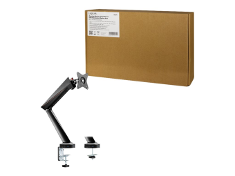 LogiLink Befestigungskit - einstellbarer Arm - für Monitor - Kunststoff, Aluminium, Stahl - Bildschirmgröße 43.2-81.3 cm (17"-32")