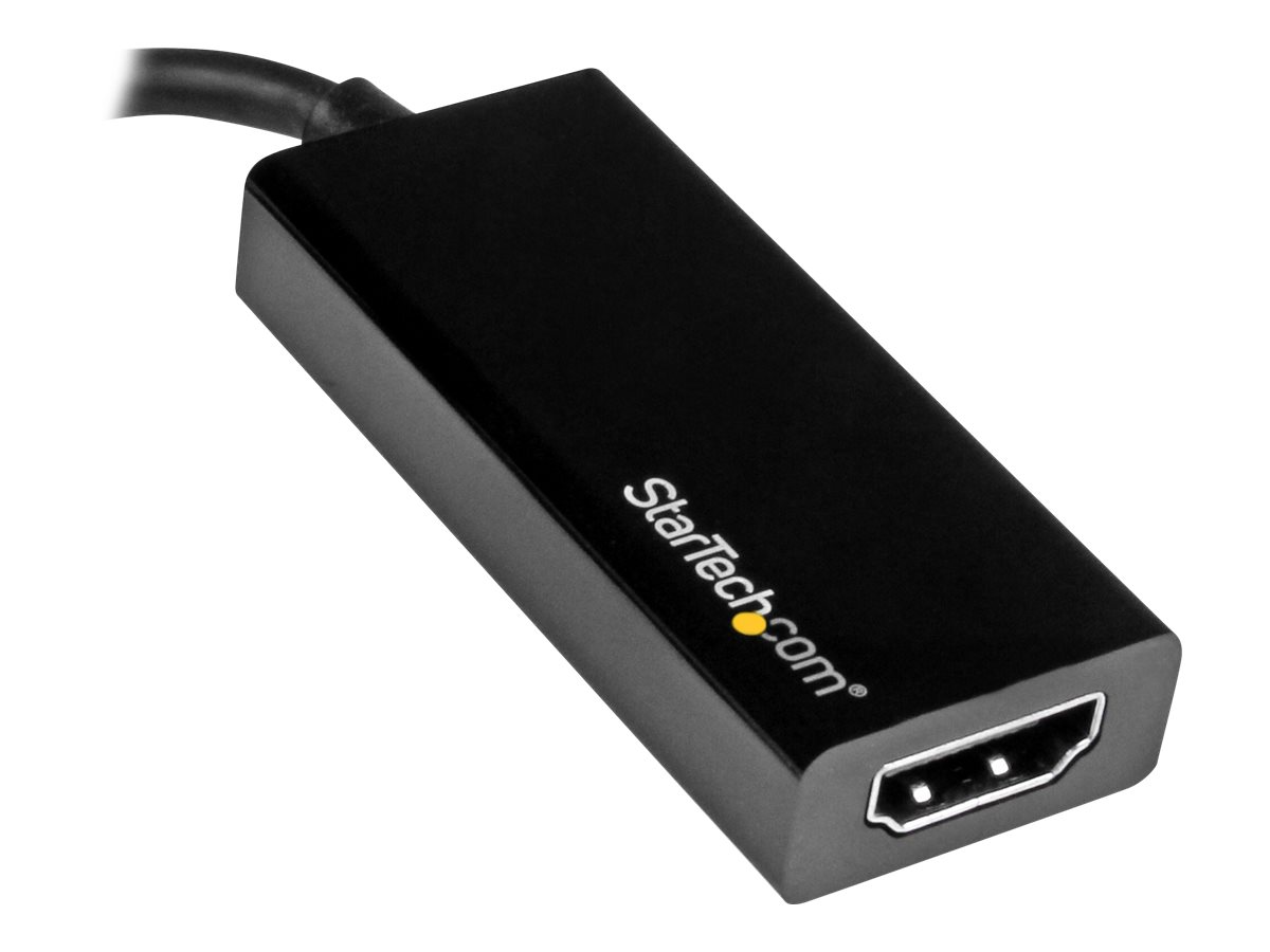 StarTech.com USB C to HDMI Adapter - USB 3.1 Type C Converter - 4K 30Hz UHD - Videoadapter - 24 pin USB-C männlich zu HDMI weiblich - 14.7 cm - Schwarz - unterstützt 4K 30 Hz (3840 x 2160)