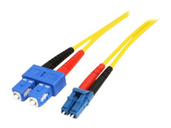 StarTech.com 1m Fiber Optic Cable - Single-Mode Duplex 9125 - LSZH - LCSC - OS1 - LC to SC Fiber Patch Cable (SMFIBLCSC1)