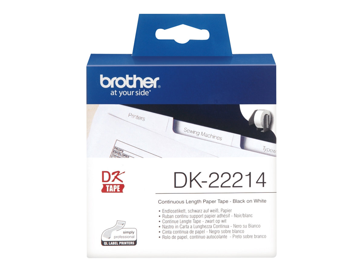 Brother DK-22214 - Weiß - Rolle (1,2 cm x 30,5