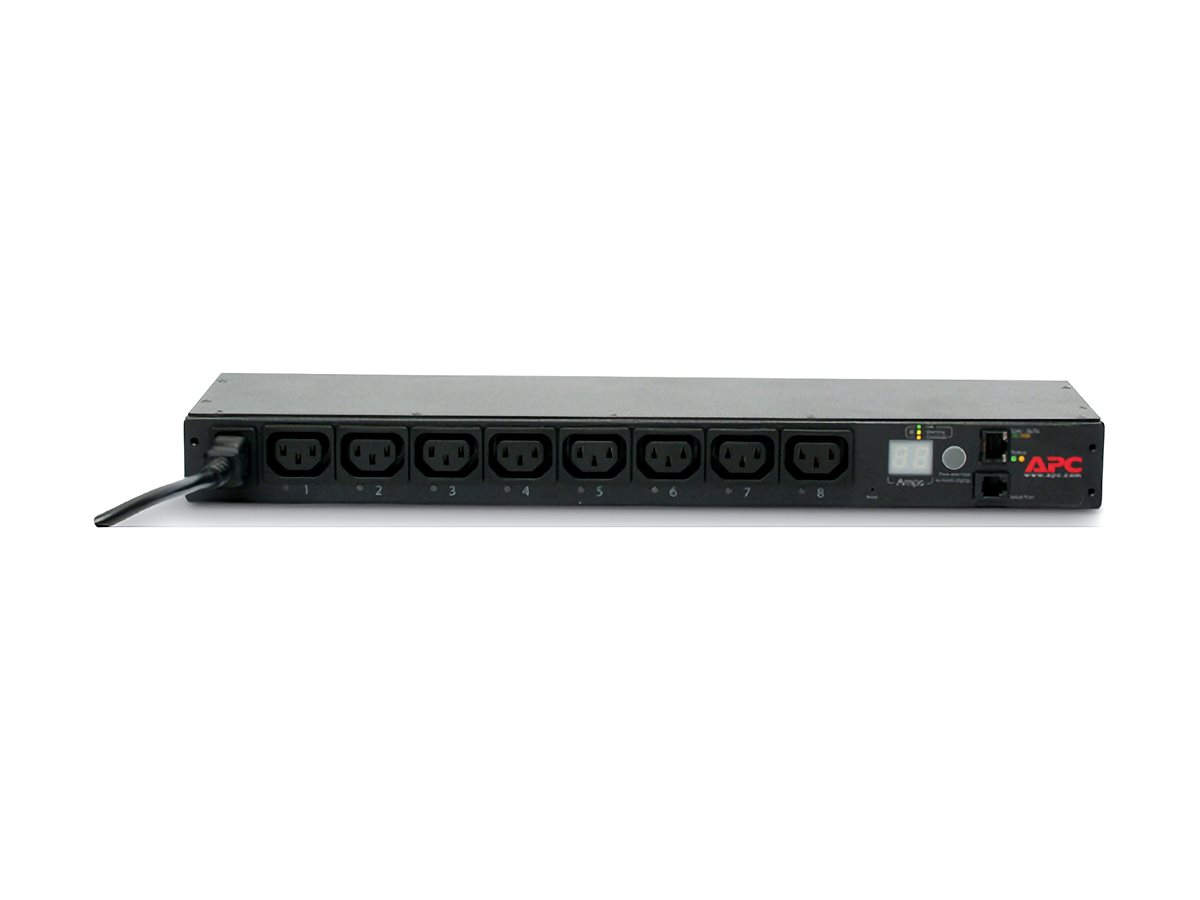 APC Switched Rack PDU AP7920B - Steckdosenleiste - Wechselstrom 200208230 V - 2300 VA - Ethernet - Eingabe, Eingang IEC 60320 C14 - Ausgangsanschlüsse 8 (power IEC 60320 C13)