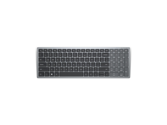 Dell KB740 - Volle Größe (100%) - Kabellos - RF Wireless + Bluetooth - Scherenschalter - AZERTY - Grau - Schwarz