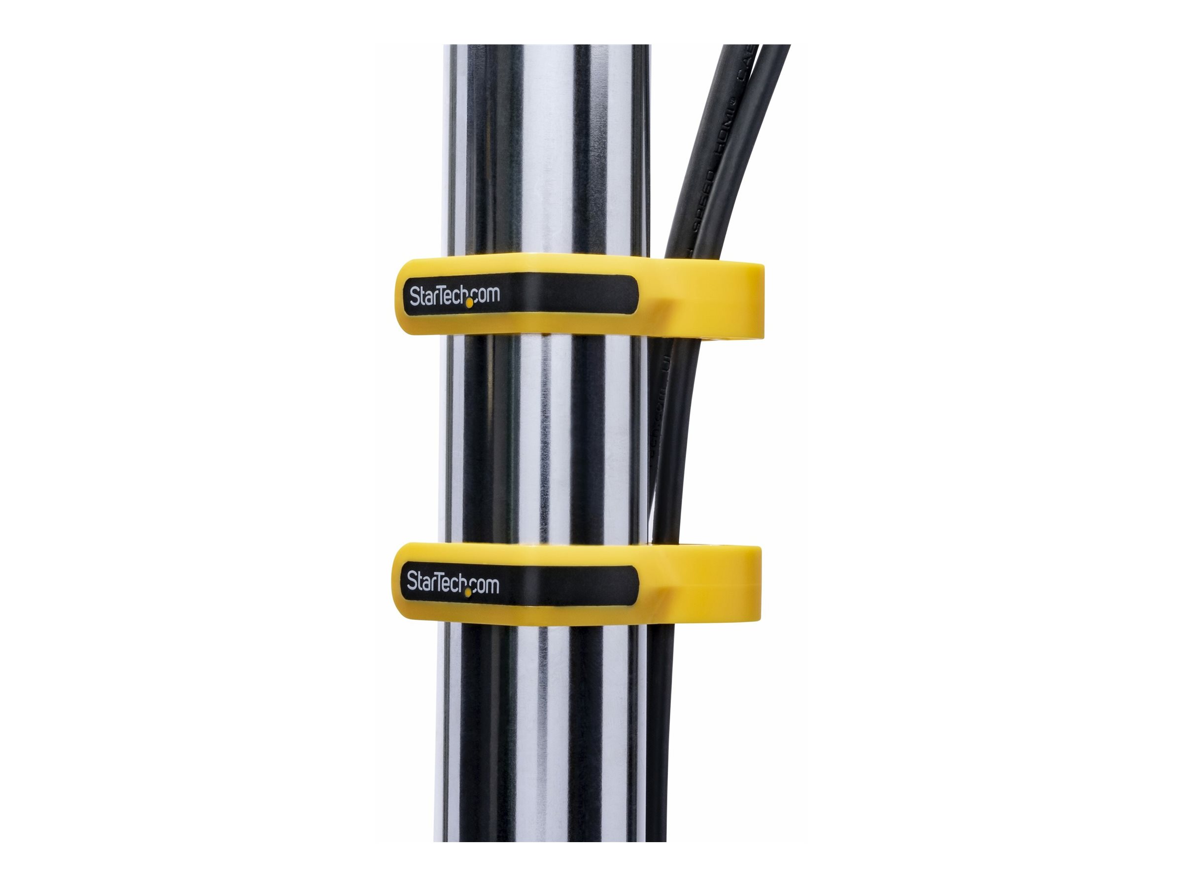 StarTech.com Monitorhalterung für zwei vertikal gestapelte Monitore - Ergonomischer Monitorarm für zwei VESA Monitore - bis zu 27"(je 8kg) Monitore - Freistehend, Höhenverstellbar - Silber (ARMDUOVS)