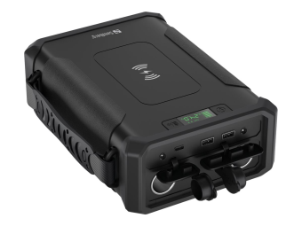 SANDBERG Active Survivor 8in1 - Powerbank + AC-Netzteil + Kfz-Netzteil 32700 - 96000 mAh - 307.2 Wh - 180 Watt - 5 A - PD, QC - 4 Ausgabeanschlussstellen (2 x USB, USB-C, DC5521)
