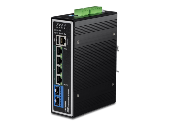 TRENDnet TI-BG62i - Switch - industriell - L2+ - managed - 4 x 101001000 (PoE++)
