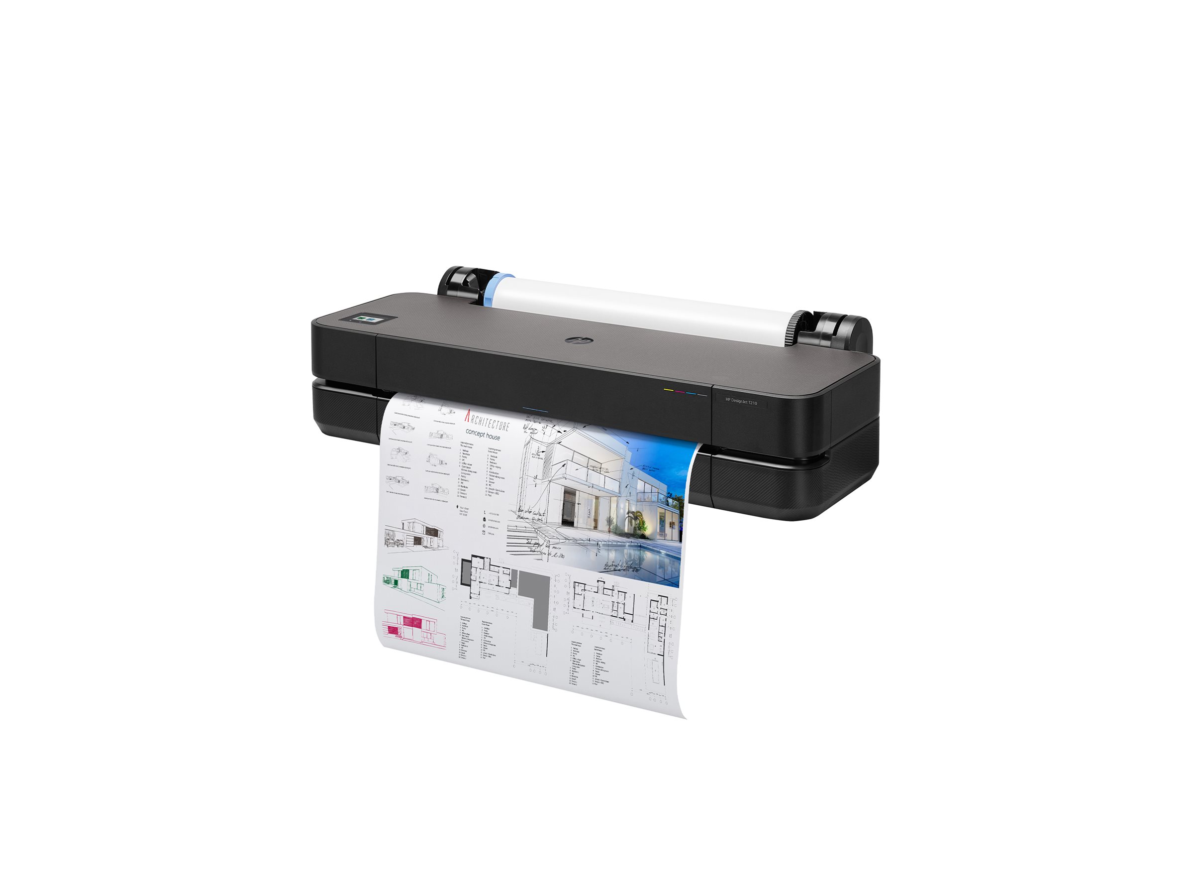 HP DesignJet T250 - 610 mm (24") Großformatdrucker - Farbe - Tintenstrahl - A1, ANSI D - 2400 x 1200 dpi - bis zu 0.5 Min.Seite (einfarbig)