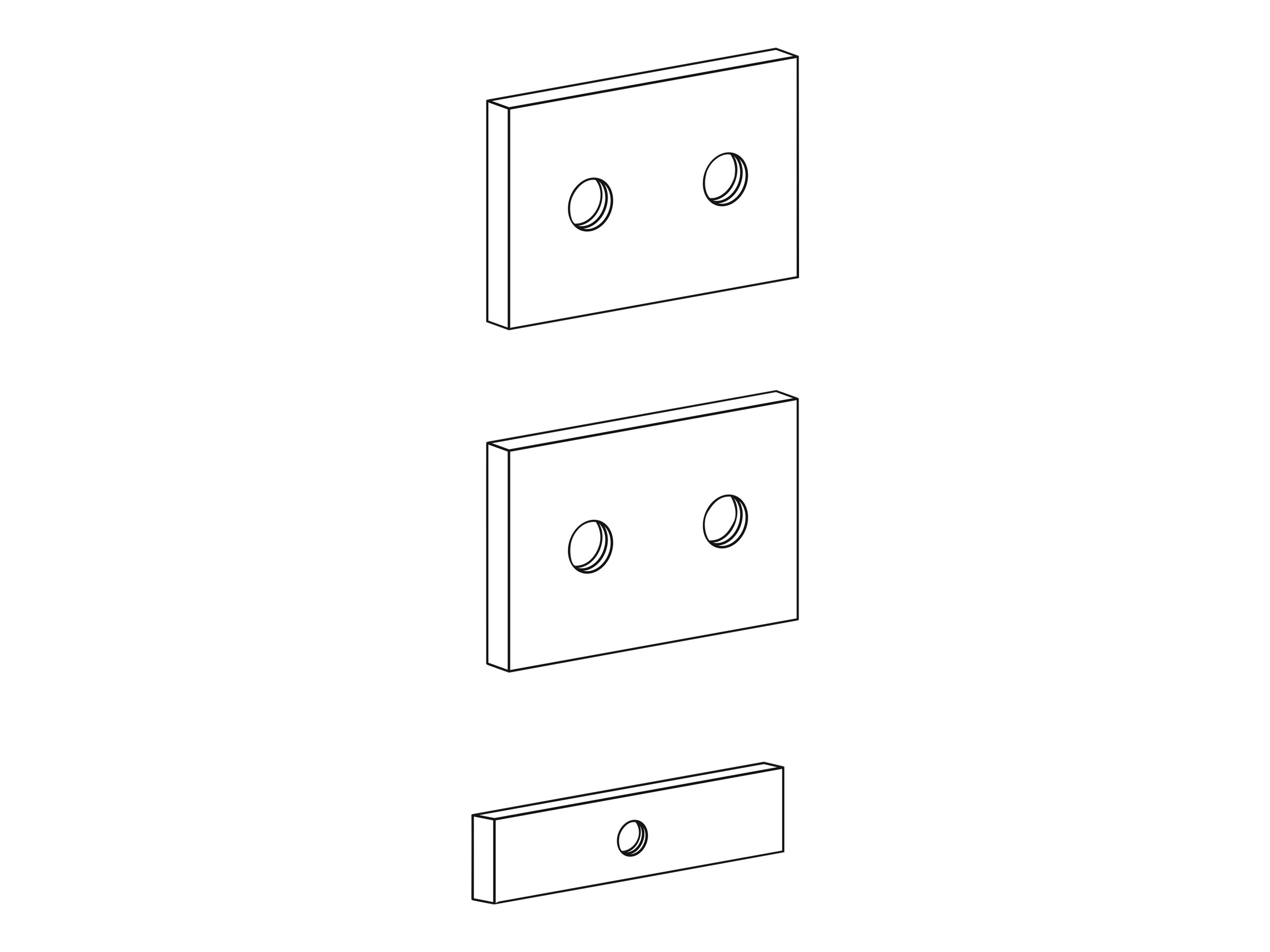Ergotron Montagekomponente (Schienenmontage Halterungsset)
