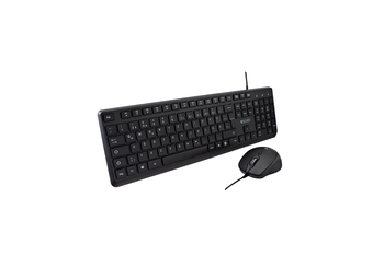 V7 USB PRO KEYBOARD MOUSE COMBO FR - Tastatur - AZERTY - Tastatur - 2.500 dpi