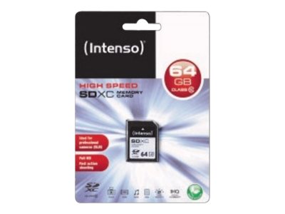 Intenso Flash-Speicherkarte - 64 GB - Class 10