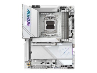 Gigabyte AORUS X870E PRO ICE - Motherboard - ATX - Socket AM5 - AMD X870E Chipsatz - USB-C 3.2 Gen 2x2, USB4, USB 3.2 Gen 1, USB 3.2 Gen 2 - 2.5 Gigabit LAN, Bluetooth, Wi-Fi 7 - Onboard-Grafik (CPU erforderlich)