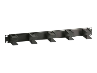 EFB Elektronik EFB-Elektronik - Kabelmanagement - Rack montierbar - Jet Black, RAL 9005 - 1U - 48.3 cm (19")