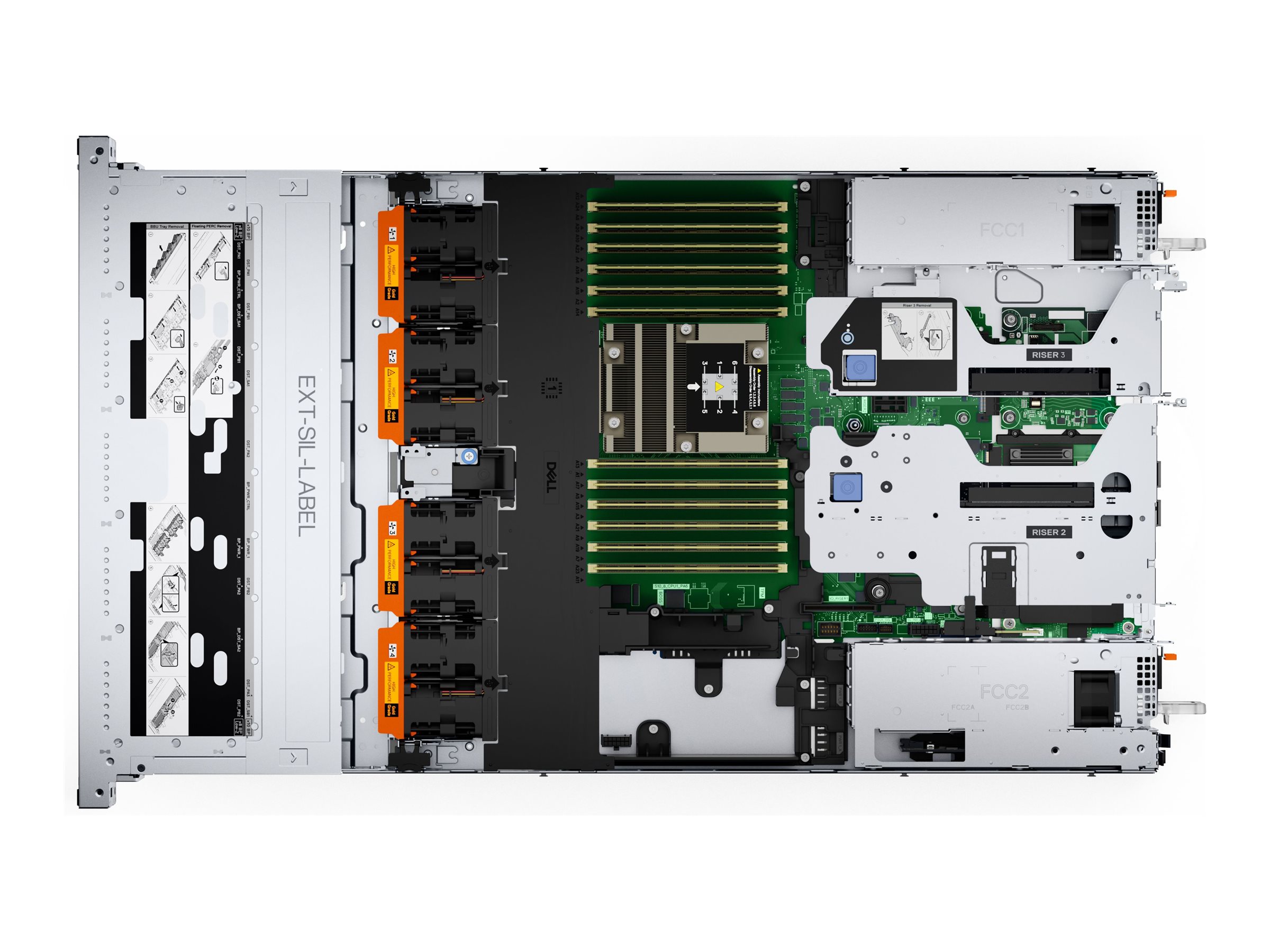 Dell PowerEdge R6615 - Server - Rack-Montage - 1U - 1-Weg - 1 x EPYC 9354P  3.25 GHz - RAM 32 GB - SAS - Hot-Swap 6.4 cm (2.5")