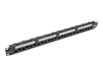 Tripp Eaton Tripp Lite Series 24-Port 1U Rack-Mount Cat6aCat6Cat5e 110 Patch Panel with Cable Management Bar 110 Punchdown RJ45 TAA - Patch Panel - RJ-45 X 24 - Schwarz - 1U - 48.3 cm (19)