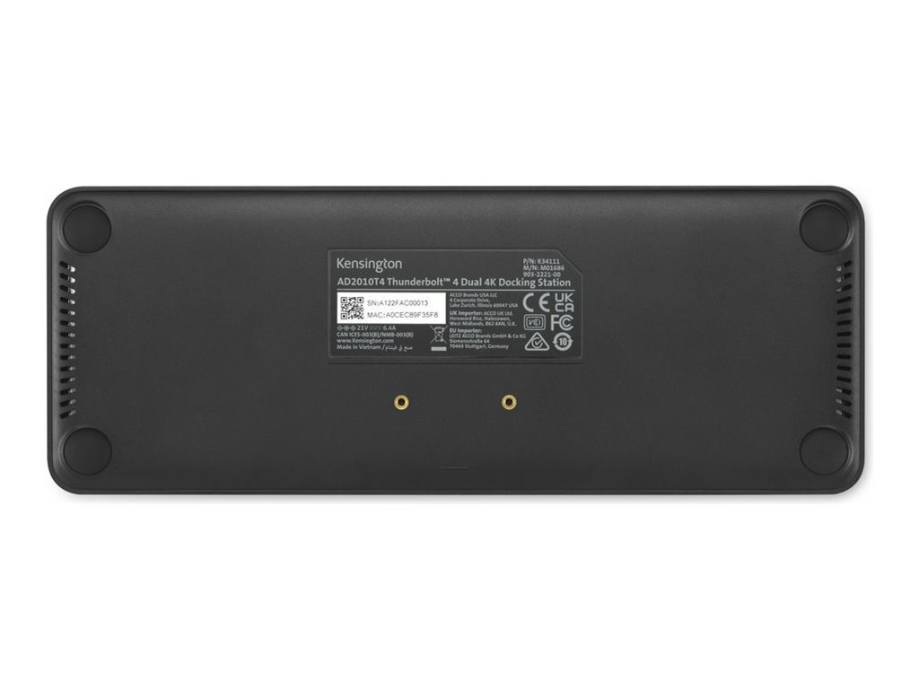 Kensington SD5760T - Dockingstation - USB-C  USB4  Thunderbolt 3  Thunderbolt 4