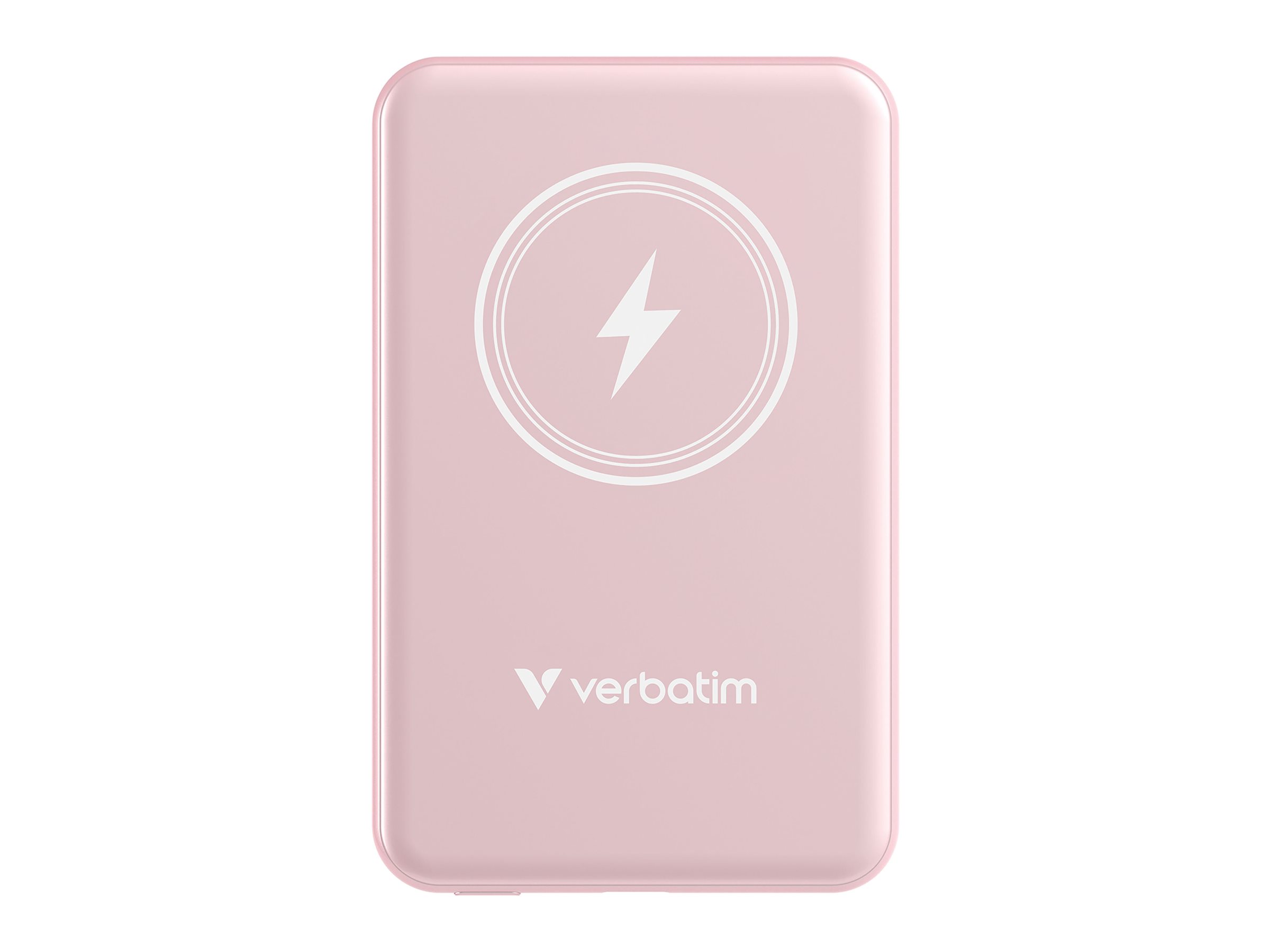 Verbatim Charge n Go - Induktive Power Bank - Magnethalterung - Li-Pol - 5000 mAh - 20 Watt - 2.4 A - Apple Fast Charge, PD 3.0, QC 3.0, Apple 2.4A, USB BC 1.2 (24 pin USB-C)