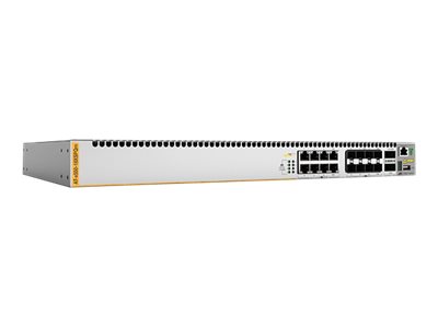 Allied Telesis AT X550-18XSPQM - Switch - L3 - Smart - 8 x 12.5510GBase-T + 8 x 10Gb Ethernet + 2 x 40Gb Ethernet - an Rack montierbar - PoE+ (240 W)