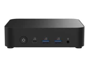 ASUS NUC 14 Essential Kit RNUC14MNK1500002 - Barebone - Mini-PC - 1 x N-series N150 - RAM 0 GB - UHD Graphics - Wi-Fi 6E 1GbE 2.5GbE Bluetooth 5.3 - WLAN Bluetooth 5.3 802.11abgnacax (Wi-Fi 6E)