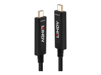 Lindy Fibre Optic Hybrid USB Type C Video Cable - USB-Kabel - 24 pin USB-C (M)