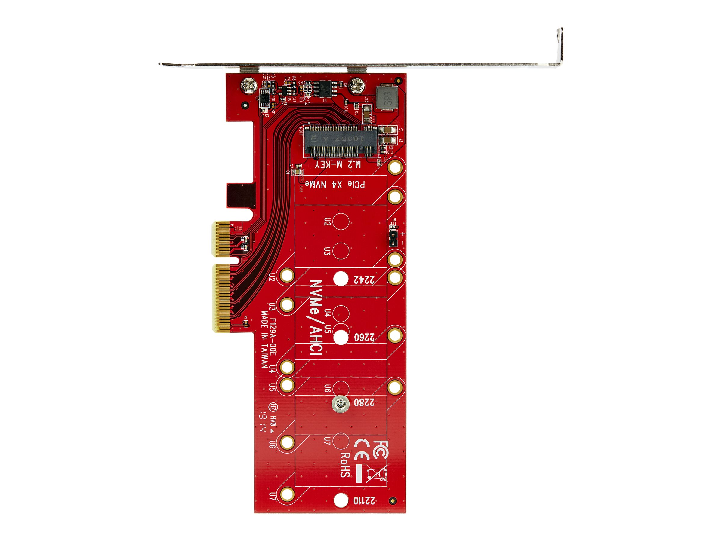 StarTech.com Startech M2 PCIe SSD Adapter - x4 PCIe 3.0 NVMe  AHCI  NGFF  M-Key - Low Profile and Full Profile - SSD PCIe M.2 Adapter (PEX4M2E1)