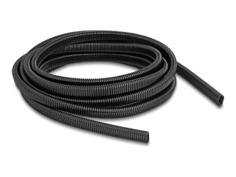 Delock Kabelrohr - Kunststoff, ovale Form, flexibel, 13,6 x 6,3 mm