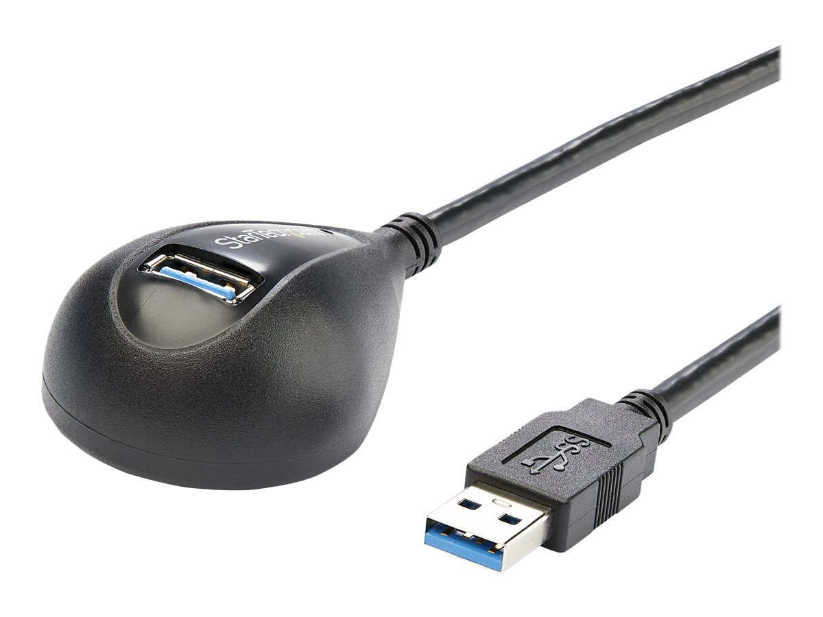 StarTech.com 1,5m SuperSpeed USB 3.0 Desktop Verlängerungskabel  Dockingkabel - Stecker  Buchse - Schwarz - USB-Verlängerungskabel - USB Typ A (W)
