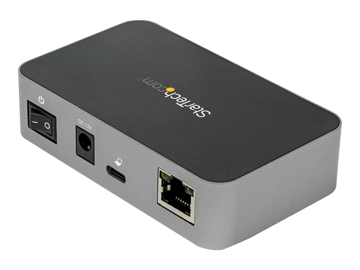 StarTech.com HB31C2A1CGS 3-Port-USB-C-Hub (LAN-Hub, 10 Gbits, 2x USB-A und 1x USB-C, 1m Hostkabel, powered, mit Netzteil)