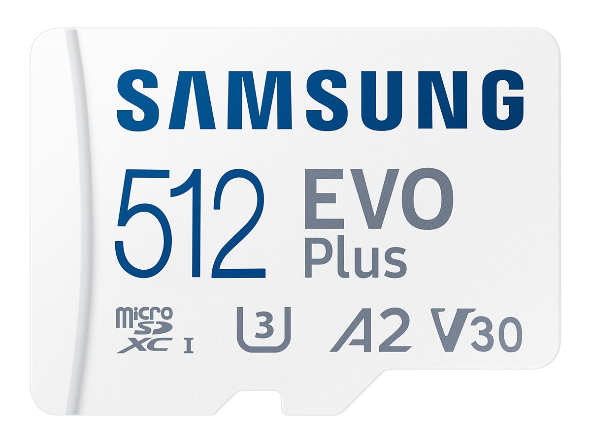 Samsung EVO Plus MB-MC512S - Flash-Speicherkarte (microSDXC-an-SD-Adapter inbegriffen)